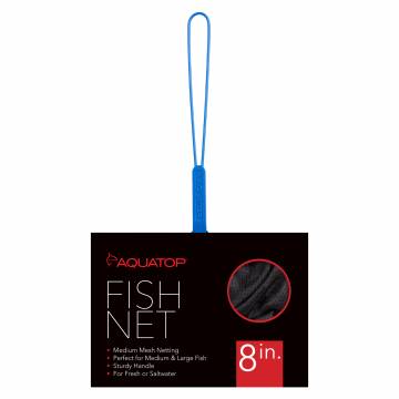 AQUATOP AQ-FN08M Aquarium Fish Net 8", Medium Mesh